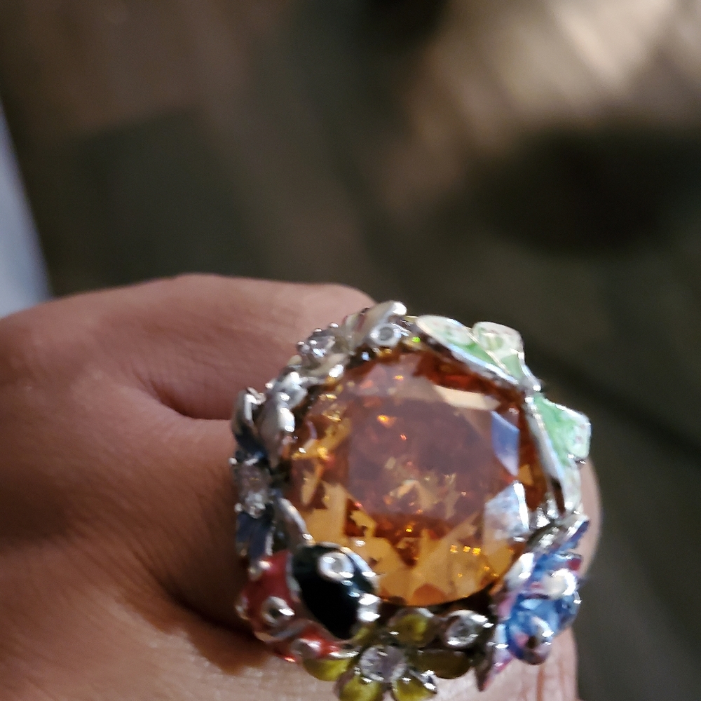 Upscale Fashion Statement Ring - image 1